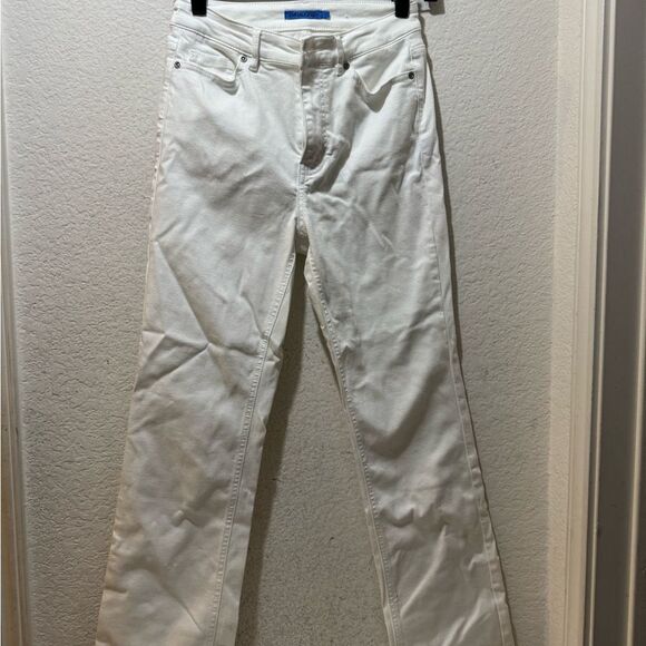 J. McLaughlin - Milburn Kick Flare Jeans - White size 2 - Picture 4 of 9